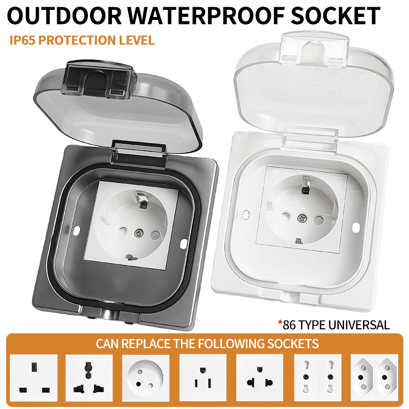 Outdoor Power Plus - IP65 Waterproof Outdoor Socket, 16A High