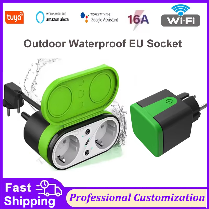 Tuya EU 16A Wifi Smart Outdoor - Outdoor Power Outlet Wifi ulasan dan harga