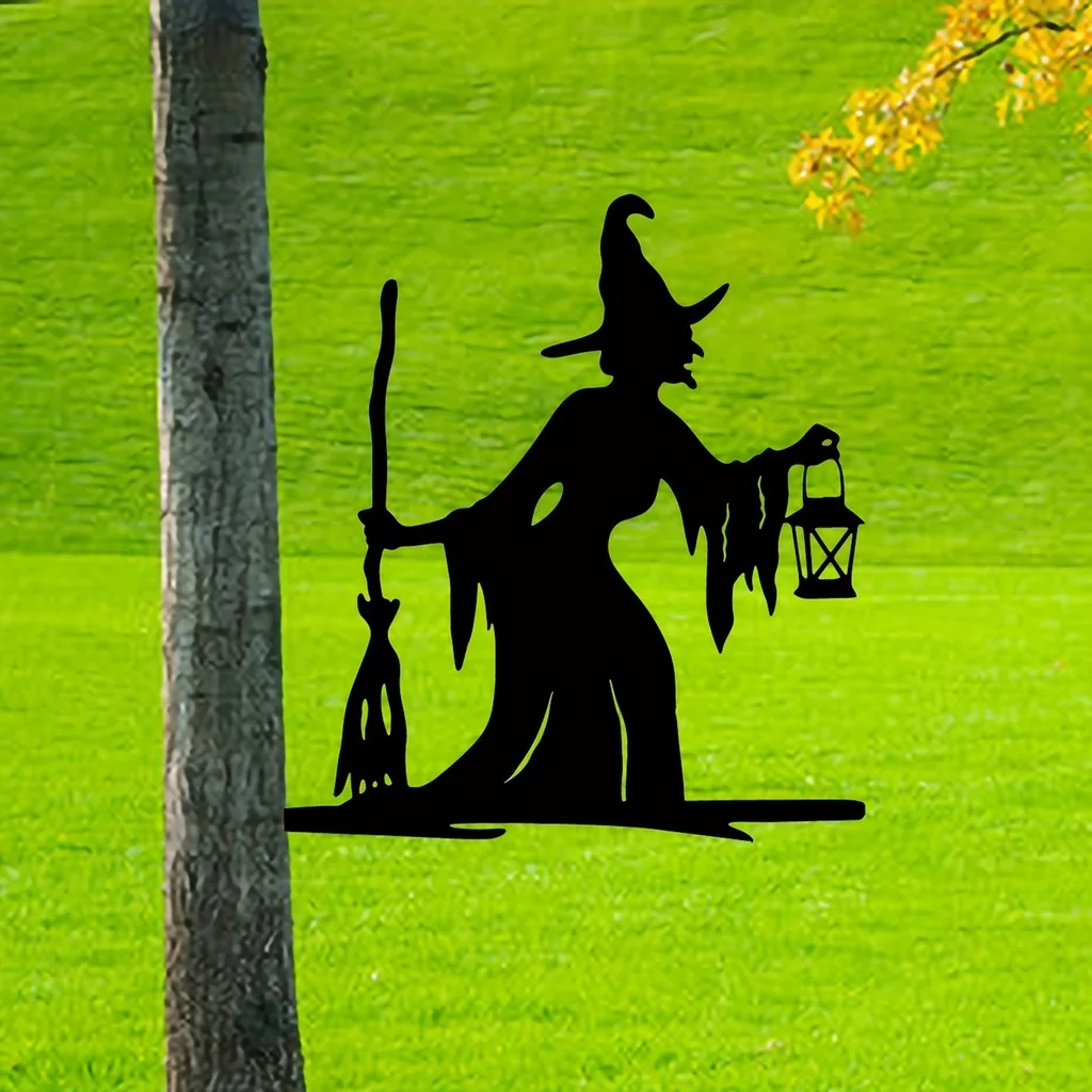 1pc Witch Lantern On Branch St - Outdoor Power Stake ulasan dan harga