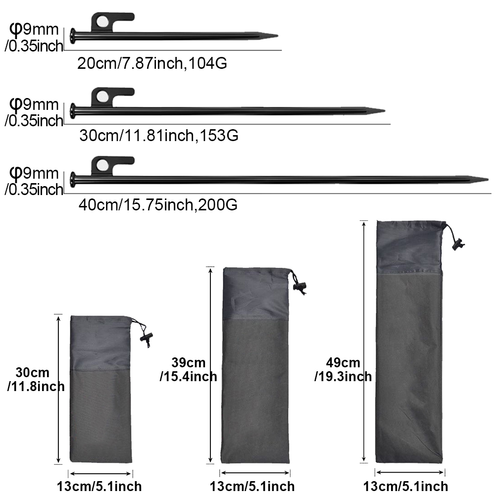 4Pcs Heavy Duty Tent Stakes wi - Outdoor Power Stake ulasan dan harga