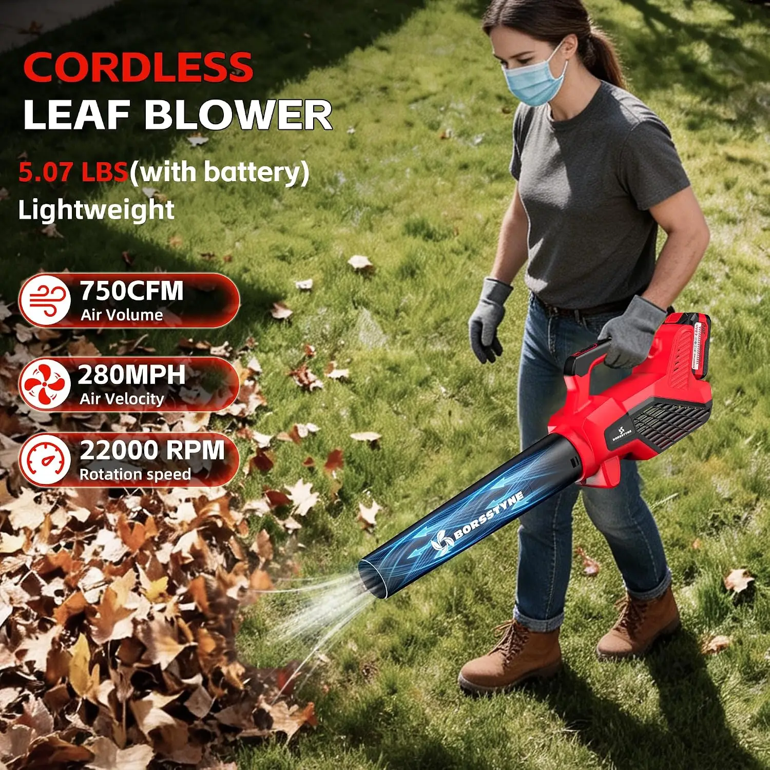 750CFM Leaf Blower Cordless wi - Leaf Blower Cordless ulasan dan harga