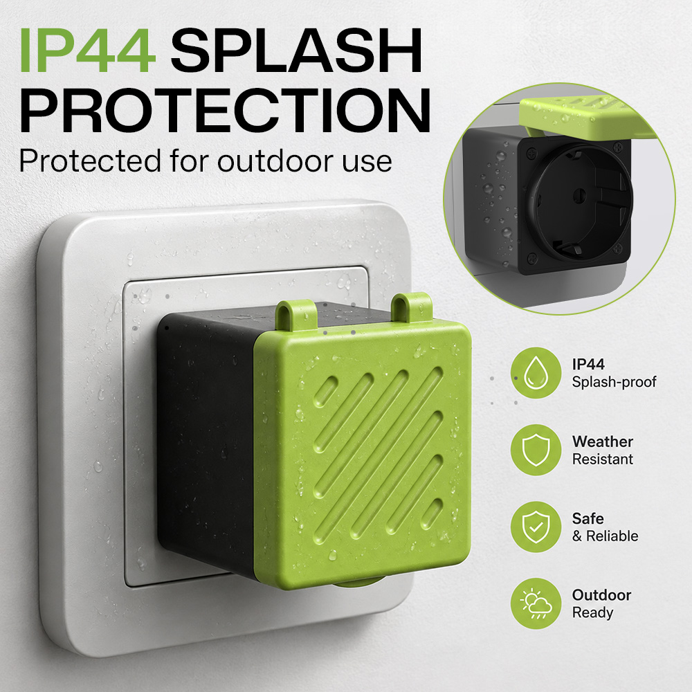 Waterproof Smart Socket With B - Outdoor Power Outlet Wifi ulasan dan harga