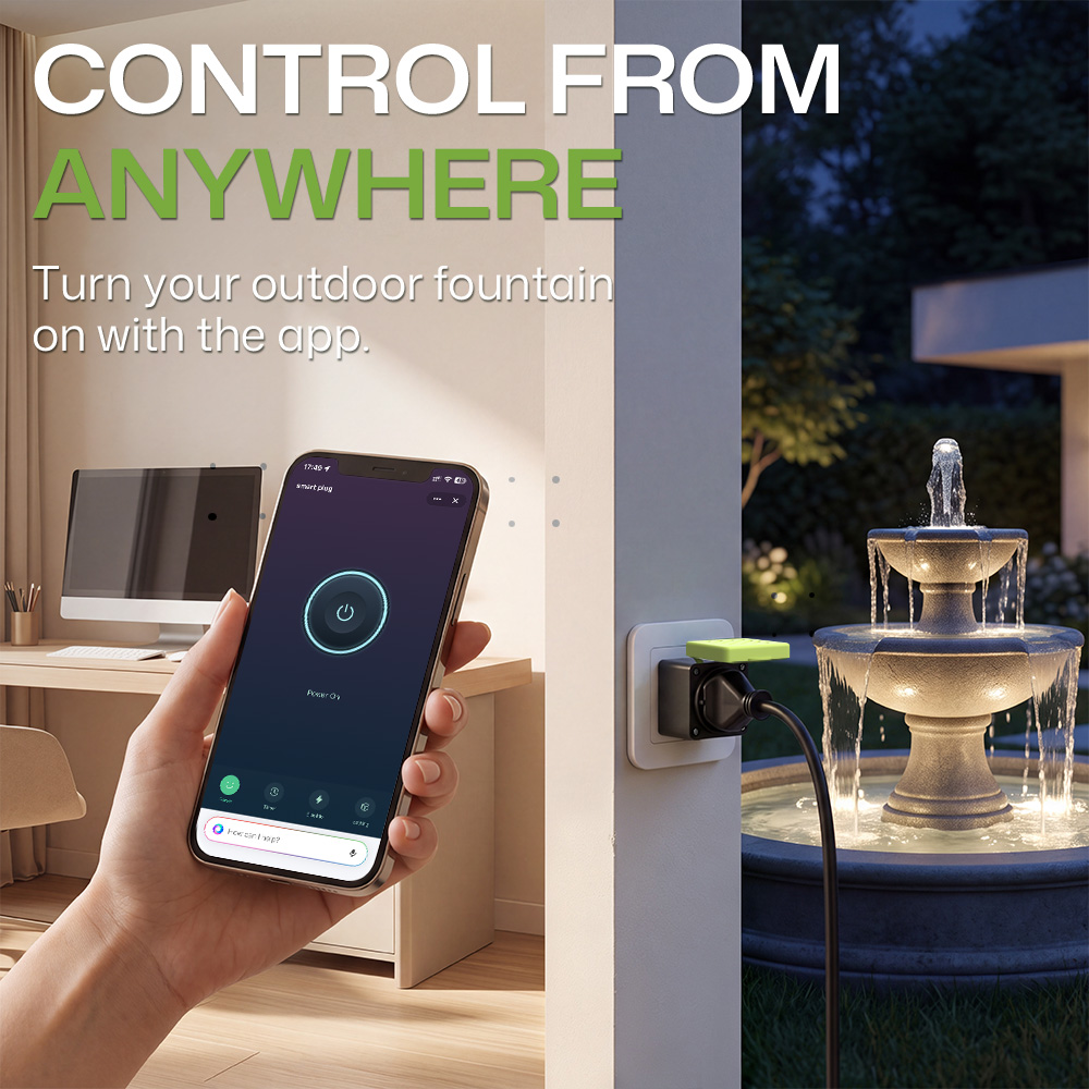 Waterproof Smart Socket With B - Outdoor Power Outlet Wifi ulasan dan harga